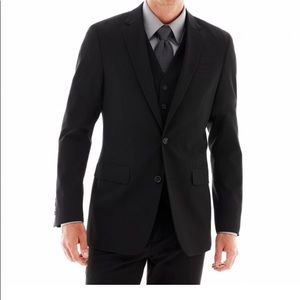 J. Ferrari Slim Fit Suit Sz=S blazer, vest, pants